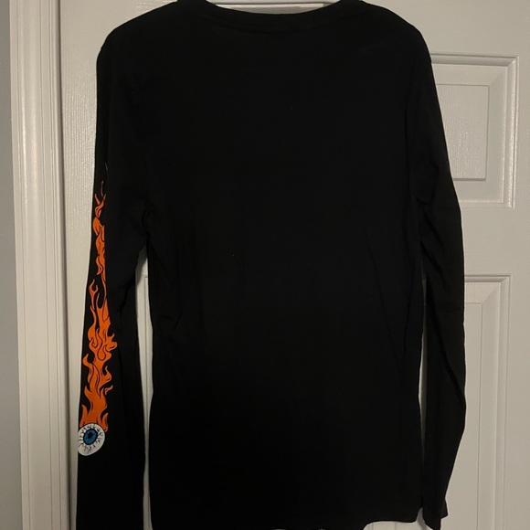 City Streets Black Long Sleeve with Fire - Picture 2 of 2